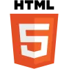 Icon representing HTML5 and CSS technologies
