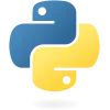 Icon representing Python programming language